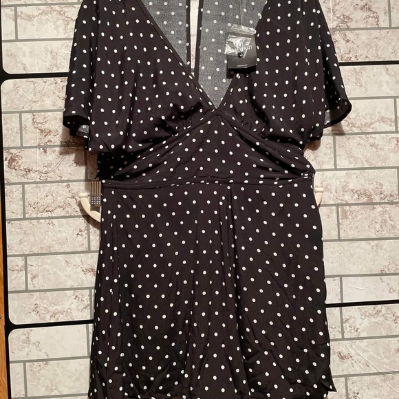 forever 21 black polka dot romper - Picture 8 of 8